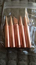 5 unids/lote cobre puro 900M-T punta para soldador soldadura libre de plomo consejos cabeza de soldadura BGA soldadura herramientas