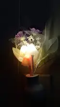 Lamp Mushroom Night-Lighting LED Romantic Lilac Home-Art-Decor Colorful Us/eu-Plug Lovely