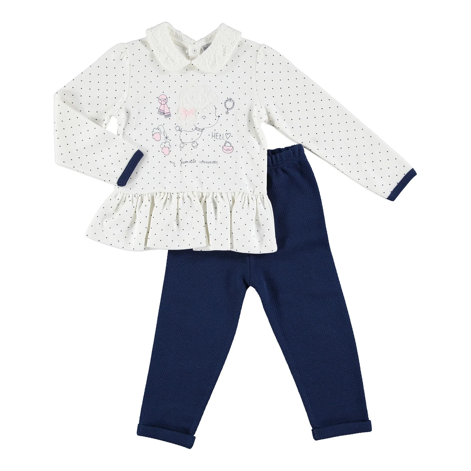 

ebebek HelloBaby Chic Sheep Baby Sweatshirt Trousers Set