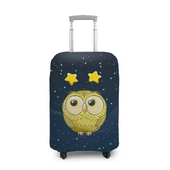 

Case for a suitcase 3D owl with stars