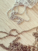 5 metros 1,5, 2,0, 2,5mm Oval cadenas para fabricación de joyería DIY suministros de pulsera de collar de cadena de resultados