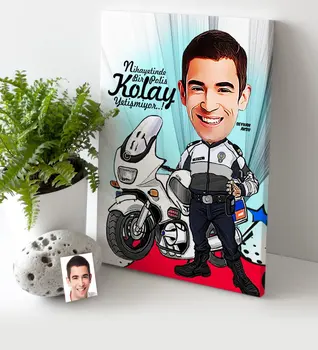 

Personalized Bay Police Cartoon Canvas Table (30x50 cm.) 7