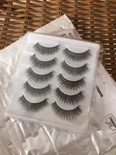 5 Par 3D visón pestañas falsas corto Natural suave y dramático pestañas falsas hecho a mano sin Cruel maquillaje extensión de pestañas