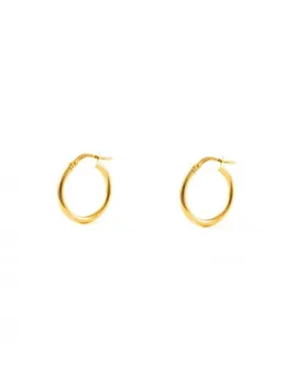 

Earrings Girl or Woman Hoops smooth 15x2mm