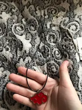 Colgante de Metal con diseño de nube roja para hombre y mujer, collar, Gargantilla, estilo Anime japonés, Akatsuki, 1 Uds.