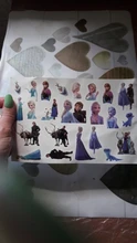 Pegatina de tatuaje original de Disney Anna Aisha, figura de acción aleatoria de princesa de frozen, regalo de cumpleaños de Navidad, 1 Uds.