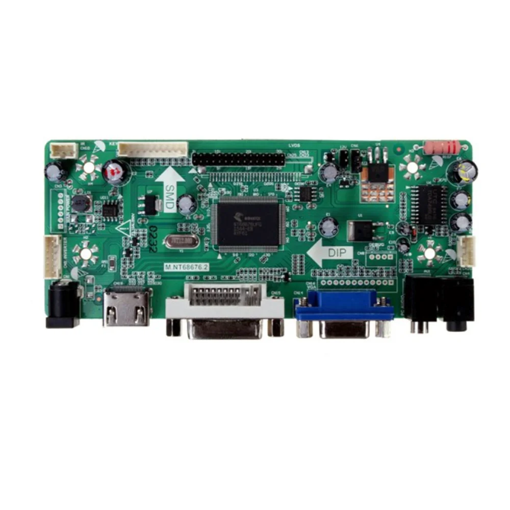 Taidacent Универсальный LVDS плата контроллера 10-65 дюймов ЖК-экран HDMI DVI VGA к LVDS драйвер платы DIY ноутбук дисплей комплект