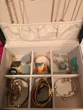 Joyero de cuero de alta capacidad para mujer, organizador de joyas de viaje, multifunción, collar, pendientes, caja de almacenamiento de anillo, regalos para mujer