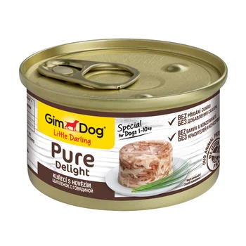 

Gimdog pure delight "chicken with beef" D/dogs, 85g-12 PCs.