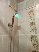 Light Shower-Head Temperature-Control Colorful Anion Pressurized Water-Saving Handheld