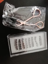 Conjunto de pestañas postizas magnéticas largas 3D de visón, pestañas postizas gruesas naturales magnéticas, 5 unidades