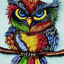Алмазная мозаика GF 3644 Разноцветный филин 40*50