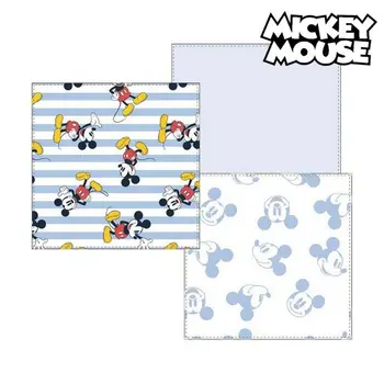 

Muslin facecloth Mickey Mouse 75379 Blue (Pack of 3)