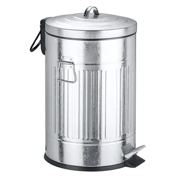 

Pedal cube New York Easy close 20 liters Wenko made of zinc-plated metal