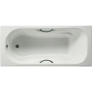 

Cast iron bathtub Roca Malibu 170x75 antislip, with handles holes (2309g000r)