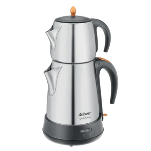 AR3004 Arzum Cayci Klasik чайная машина, мощность 1650 Вт, съемный Чайный фильтр из нержавеющей стали, защита от вскипания, вращающееся основание 360 ° - Цвет: AR3004