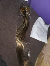 Leeons-extensiones de cabello con Clip 6H/613 #, conjunto de 6 unidades, 16 pinzas, cabeza completa, 55Cm, postizos de fibra sintética recta