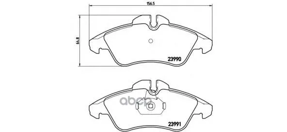 Комплект Тормозных Колодок Передних Brembo P50080 Brembo арт. P50080
