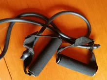 Bandas de resistencia de 5 niveles con asas, cuerda elástica para Yoga, ejercicio físico, banda con tubos para entrenamiento de fuerza en casa