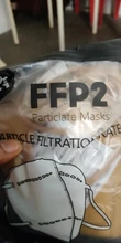 Máscara respiradora ffp2 de 6 capas, mascarilla de seguridad suave con filtración del 95%, pm2.5, fpp2, aprobado
