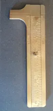 Measuring-Ruler Brass-Caliper Vernier Dual-Scale Retro Mini High-Quality Portable Pure-Copper