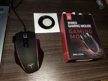 VicTsing PC278-ratón de juegos con cable, Mouse ergonómico con 8000DPI, 8 Botones programables RGB retroiluminado para PC, ratón de ordenador