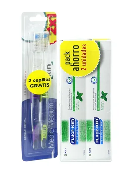 

Duplo toothpaste kin fluor 125ml + 2 gift brushes basic mouth hygiene at incredible price