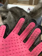 De silicona guante de aseo para mascotas para gatos peine cepillo Deshedding pelo guantes perros baño gato limpieza accesorios de mascota perro Animal peines