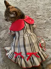 Dress Costume Dog-Puppy-Clothes PET PETCIRCLE Small Dog Classic Check Fit Pet-Cat All-Seasons