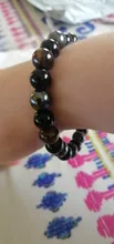 1 unidad de hematita magnética de ojo de tigre, pulsera de cuentas para parejas, imán para el cuidado de la salud para hombres y mujeres, joyería para ayudar a perder peso