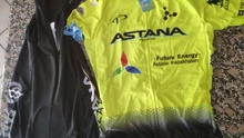 Astana-Conjunto de ropa de ciclismo para hombre, Maillot y Culotte de equipo profesional de secado rápido, 19D, amarillo, novedad de 2021