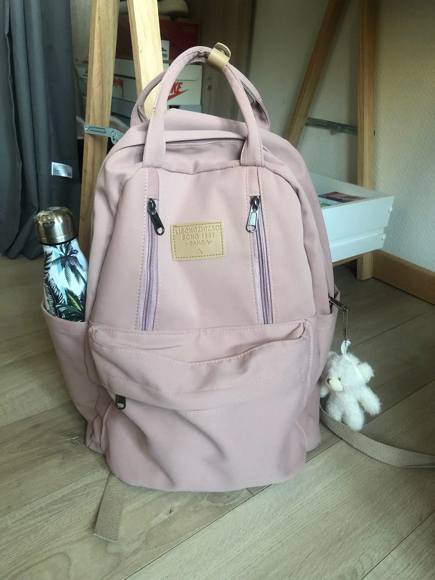 Sac à dos pour adolescente à double fermeture éclair Kawaii