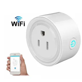 

US Plug WiFi Smart Socket Power Plug Outlet Remote Control Energy Monitor Works with Amazmart Home Compatible with Alexa/Google