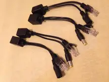 Anpwoo caliente de Cable POE pasivo de Cable adaptador de Ethernet inyector divisor POE módulo de fuente de alimentación 12 v 48v para cámara IP