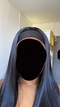 Pelucas de diadema largas y rectas para mujeres negras, pelo sintético resistente al calor, hecha a máquina, 20, 22, 24, 26, 28 y 30 pulgadas