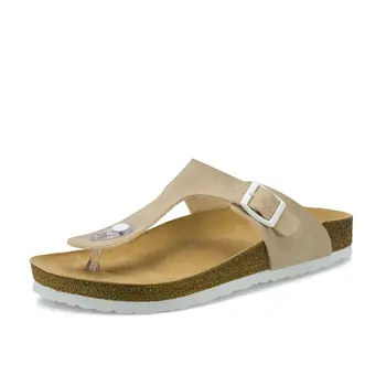 

FLO PONY Sand Color Women Cork Slippers KINETIX