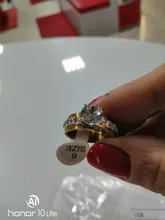 DOTIFI 316L anillos de acero inoxidable para mujeres clásico elevado 4 diente único Zirconia boda anillo de la joyería