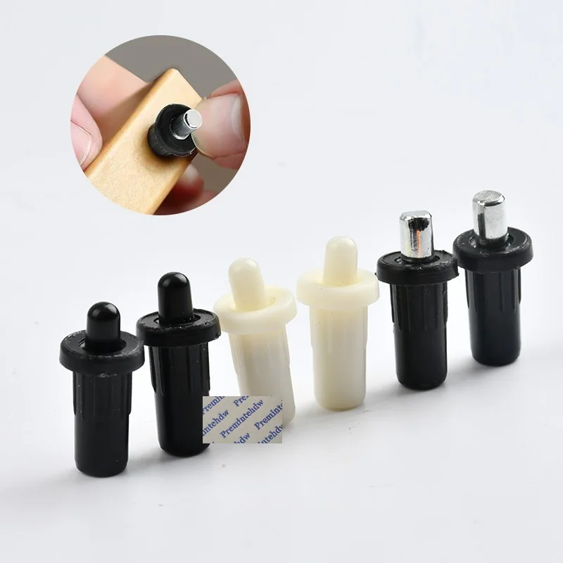 100PcsWhiteBlackABSPlasticSpringLoadedPinPlantationShutter