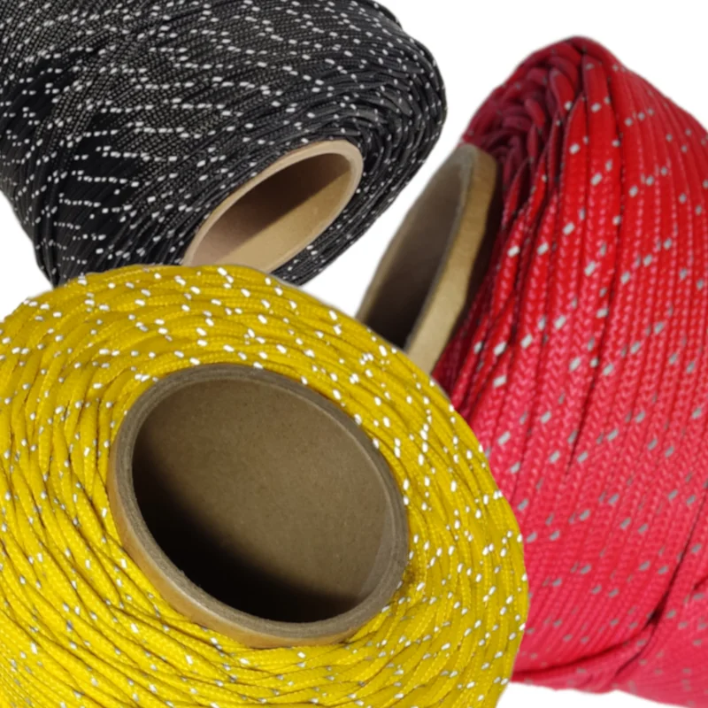 Паракорд Светоотражающий шнур тента веревка для палатки гайлайны спасательный
