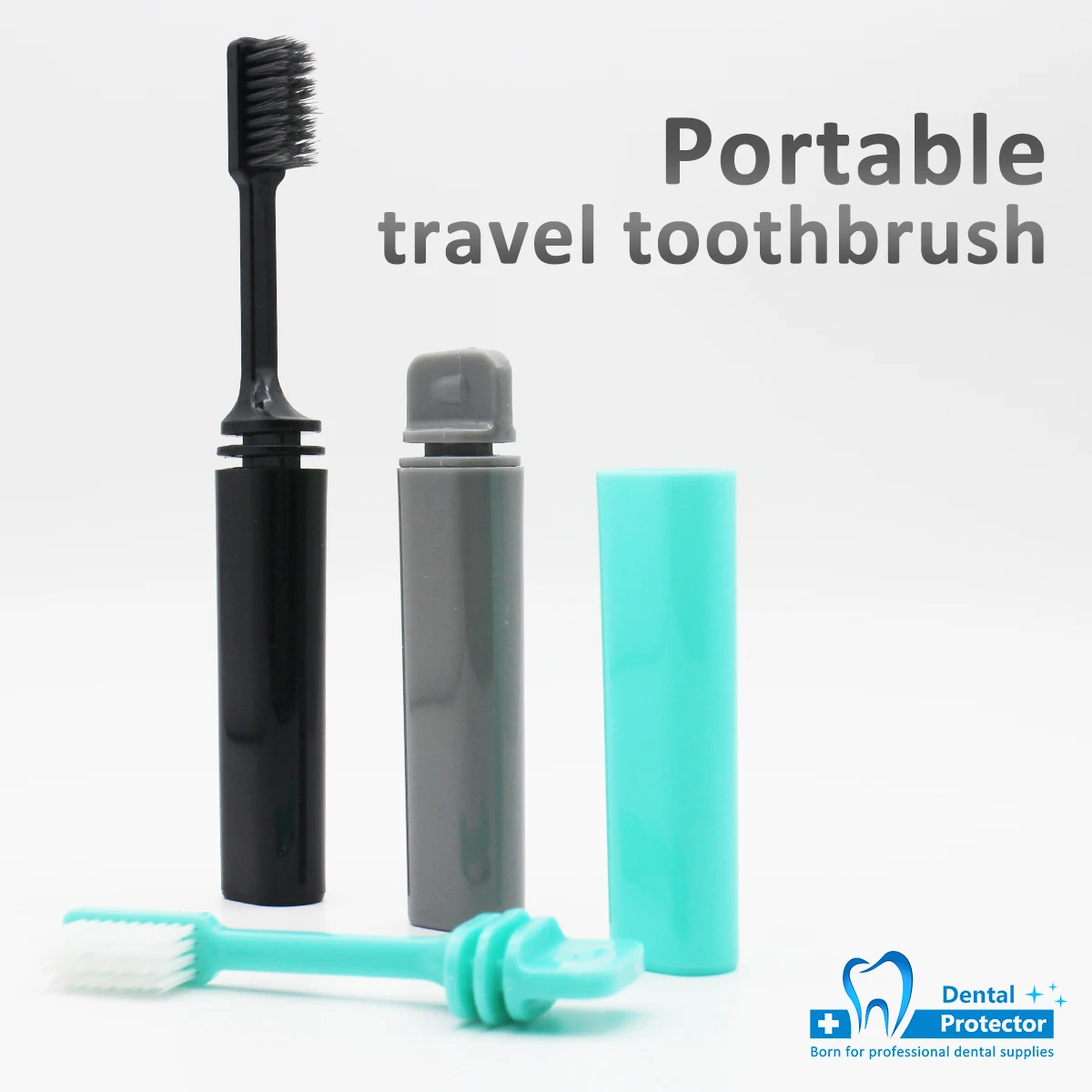 

Portable Compact Bamboo Charcoal Folding Toothbrush Travel Camping Hiking Outdoor Easy To Take Foldable Teethbrush 10pcs Per Set