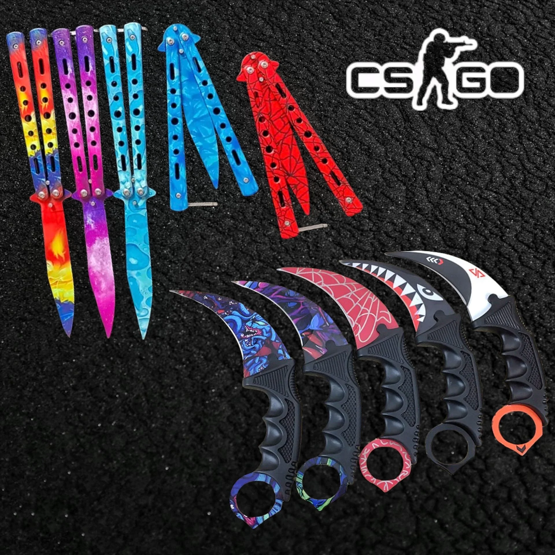 Нож-керамбит нож-бабочка игра cs go тренировочный нож игровой керамбит | Игрушки и