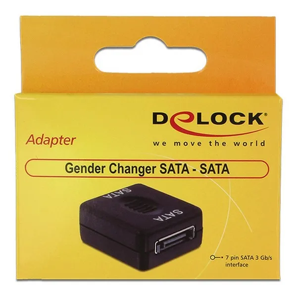 Adapter SATA DELOCK 65166 Black