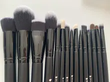DUcare-Juego de brochas de maquillaje, 8-27 Uds., negro, profesional, pelo Natural, base en polvo, colorete, sombra de ojos
