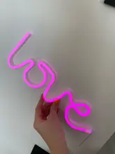 Sign-Lamp Battery-Box Nightlight Led-Neon-Lights Christmas Wedding Double-Powered Love-Shape