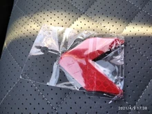 10 unids/set coche pegatina reflectante flecha cinta de advertencia de seguridad pegatina para coche parachoques maletero Reflector peligro cinta estilo de coche