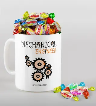 

Personalized Mechanical Engineer Mug and Haribo Candy Gift Seti-2
