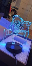 Night-Light Desk-Lamp Bedside-Decor Luffy-Figure Monkey-D Bedroom Color-Changing Anime