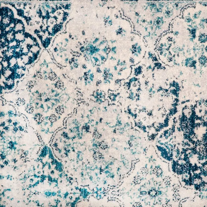 Je Veux домашний винтажный ковер Gray-Blue-60x90
