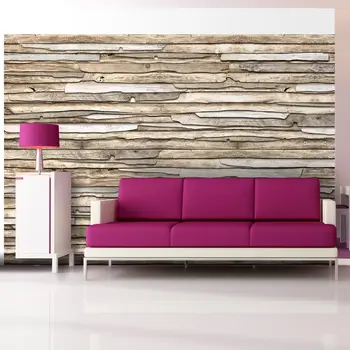 

Wall mural-wooden Puzzle-100x70 cm