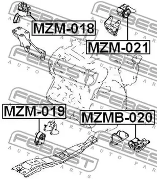 

Pillow engine right Mazda Mpv LW 99-06 FEBEST MZM-018